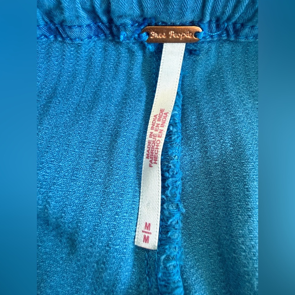 We The Free Tahiti Cargo Pants W’s M Lake Victoria Blue Cargo Joggers Utility - Picture 3 of 16